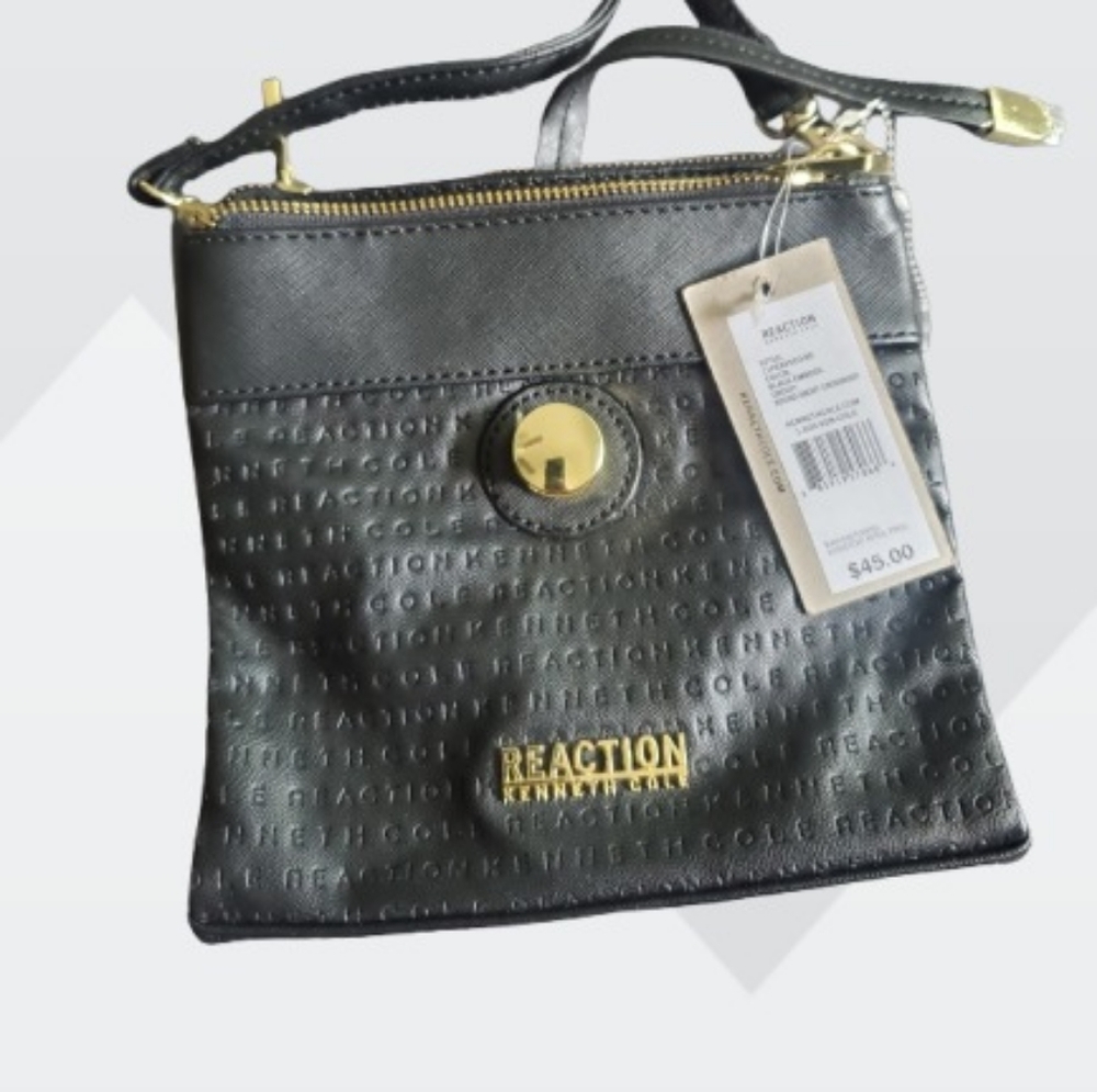 Black cross body side bag